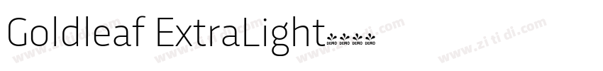 Goldleaf ExtraLight字体转换